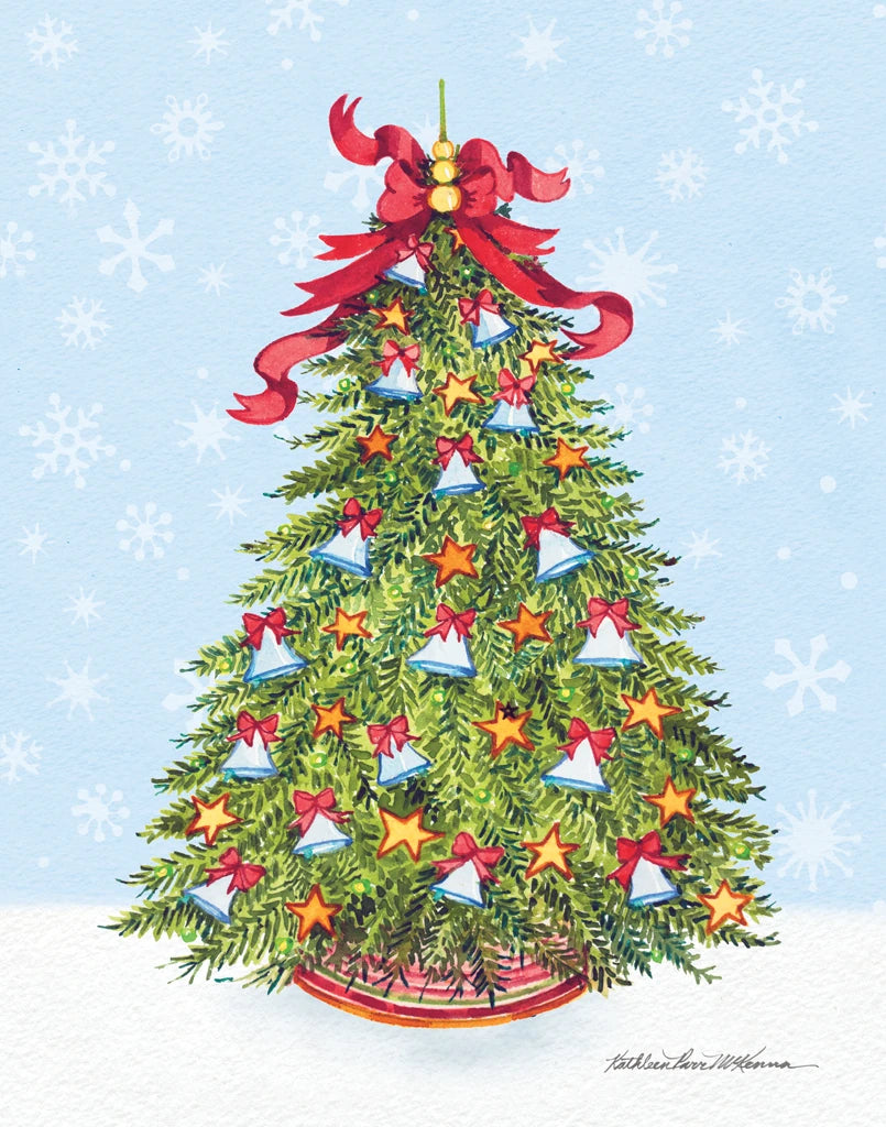 Tree with Snowflakes III by Kathleen Parr McKenna