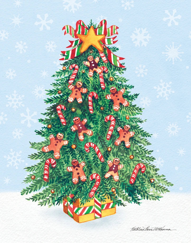 Tree with Snowflakes IV by Kathleen Parr McKenna