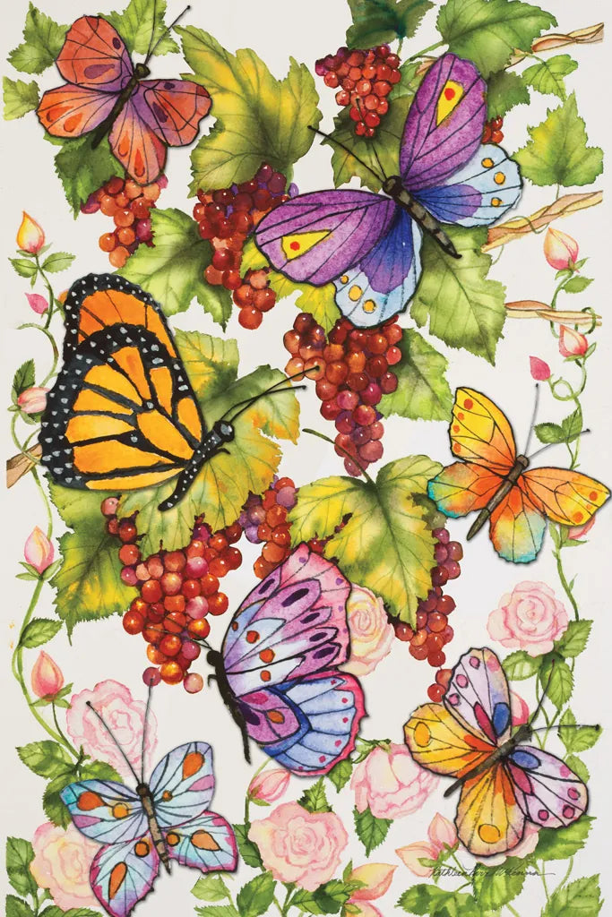 Vineyard Fruit by Kathleen Parr McKenna. SKU 37264h. Archival Giclee Fine art print for wall decor.