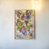 Vineyard Fruit by Kathleen Parr McKenna. shown as a paper print in a natural frame. Available as a archival giclee rolled canvas, fine art paper, or poster print. SKU 37264h.