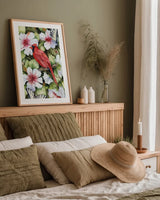 Watching Over You by Kathleen Parr McKenna. shown as a paper print in a natural frame. Available as a archival giclee rolled canvas, fine art paper, or poster print. SKU 47722h.