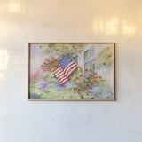 Waves of Honor by Kathleen Parr McKenna. shown as a paper print in a natural frame. Available as a archival giclee rolled canvas, fine art paper, or poster print. SKU 41205i.