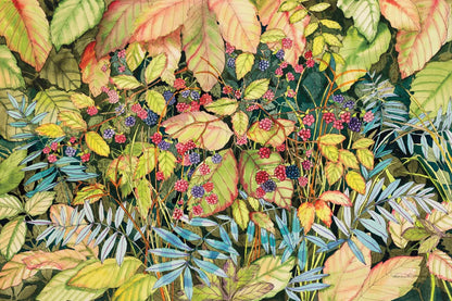 Wild Berries by Kathleen Parr McKenna. SKU 41223i. Archival Giclee Fine art print for wall decor.