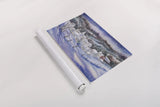 Winter Village by Kathleen Parr McKenna. shown as a rolled paper print. Available as archival giclee rolled canvas, fine art paper, or poster print. SKU 80802i.
