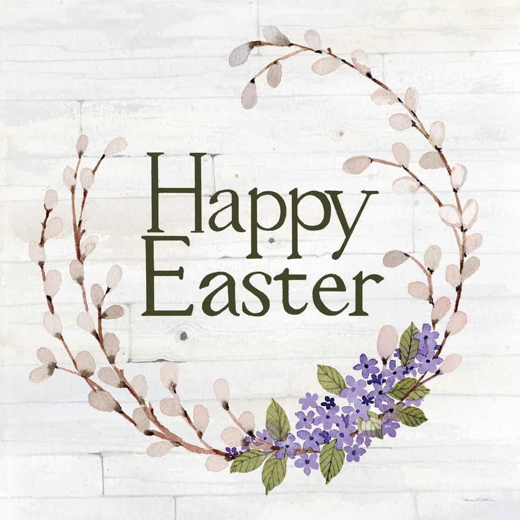 Wreath with Words IV v2 by Kathleen Parr McKenna. SKU 46964a. Archival Giclee Fine art print for wall decor.