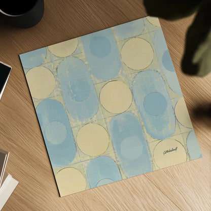 16 Blocks Square X by Kathrine Lovell. Shown as a detailed flat fine art print, highlighting archival giclee quality. Available as an archival giclee rolled canvas, fine art paper, or poster print. SKU 43560a.