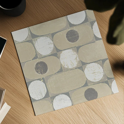 16 Blocks Square X Archroma by Kathrine Lovell. Shown as a detailed flat fine art print, highlighting archival giclee quality. Available as an archival giclee rolled canvas, fine art paper, or poster print. SKU 29767a.