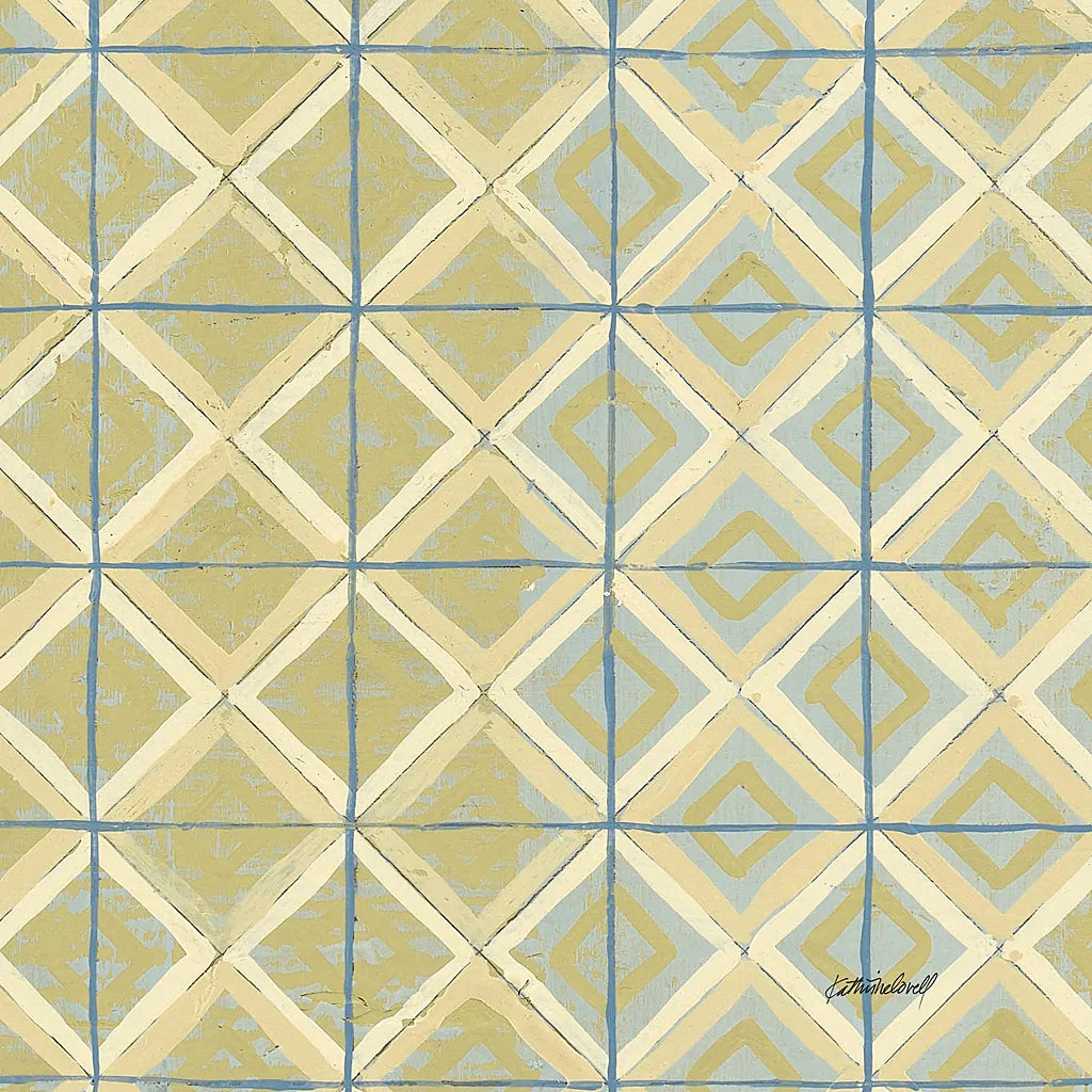 16 Blocks Square XI by Kathrine Lovell. SKU 43561a. Archival Giclee Fine art print for wall decor.