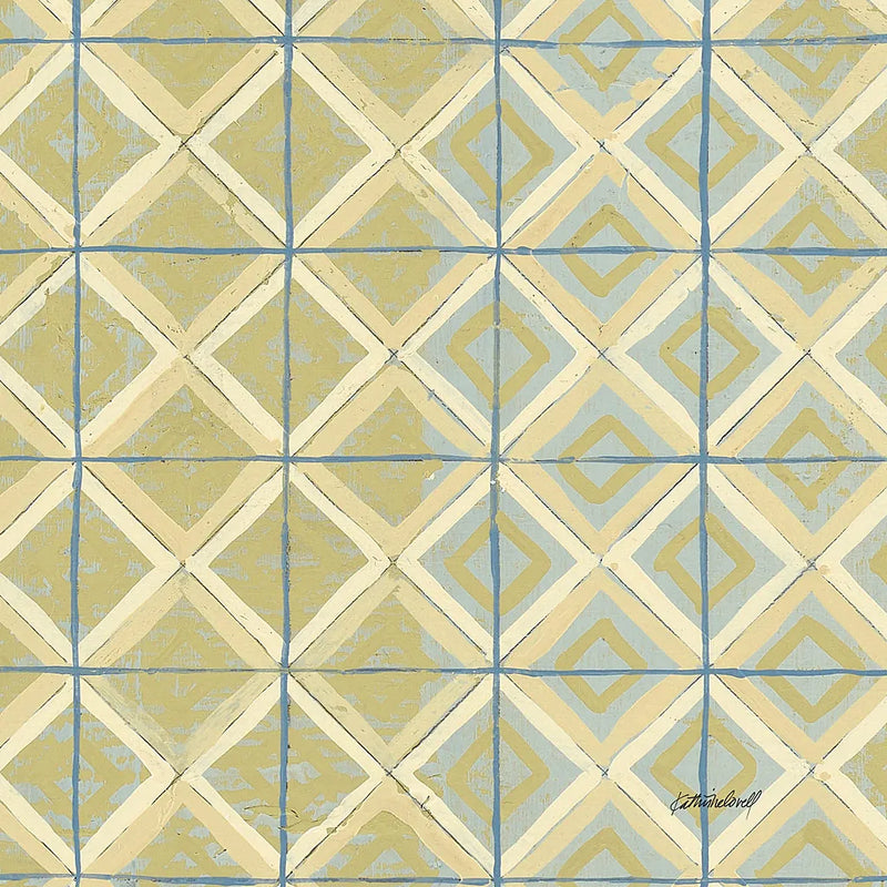 16 Blocks Square XI by Kathrine Lovell. SKU 43561a. Archival Giclee Fine art print for wall decor.