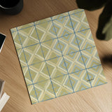 16 Blocks Square XI by Kathrine Lovell. Shown as a detailed flat fine art print, highlighting archival giclee quality. Available as an archival giclee rolled canvas, fine art paper, or poster print. SKU 43561a.