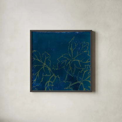 Abstract 11F by Kathrine Lovell. Shown in a sleek black glass frame for a contemporary gallery look. Available as an archival giclee rolled canvas, fine art paper, or poster print. SKU 22418a.