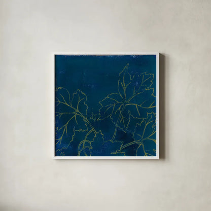 Abstract 11F by Kathrine Lovell. Shown in a crisp white glass frame for a clean and minimalist style. Available as an archival giclee rolled canvas, fine art paper, or poster print. SKU 22418a.
