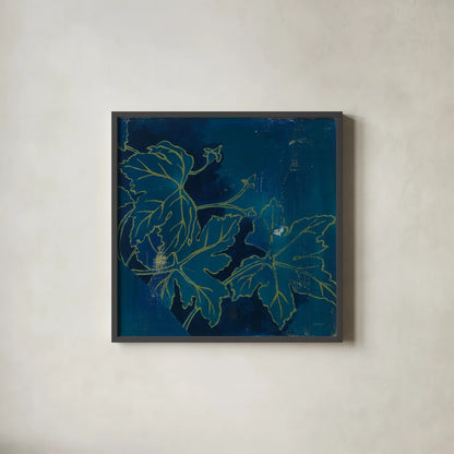 Abstract 12E by Kathrine Lovell. Shown in a sleek black glass frame for a contemporary gallery look. Available as an archival giclee rolled canvas, fine art paper, or poster print. SKU 22416a.