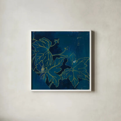 Abstract 12E by Kathrine Lovell. Shown in a crisp white glass frame for a clean and minimalist style. Available as an archival giclee rolled canvas, fine art paper, or poster print. SKU 22416a.