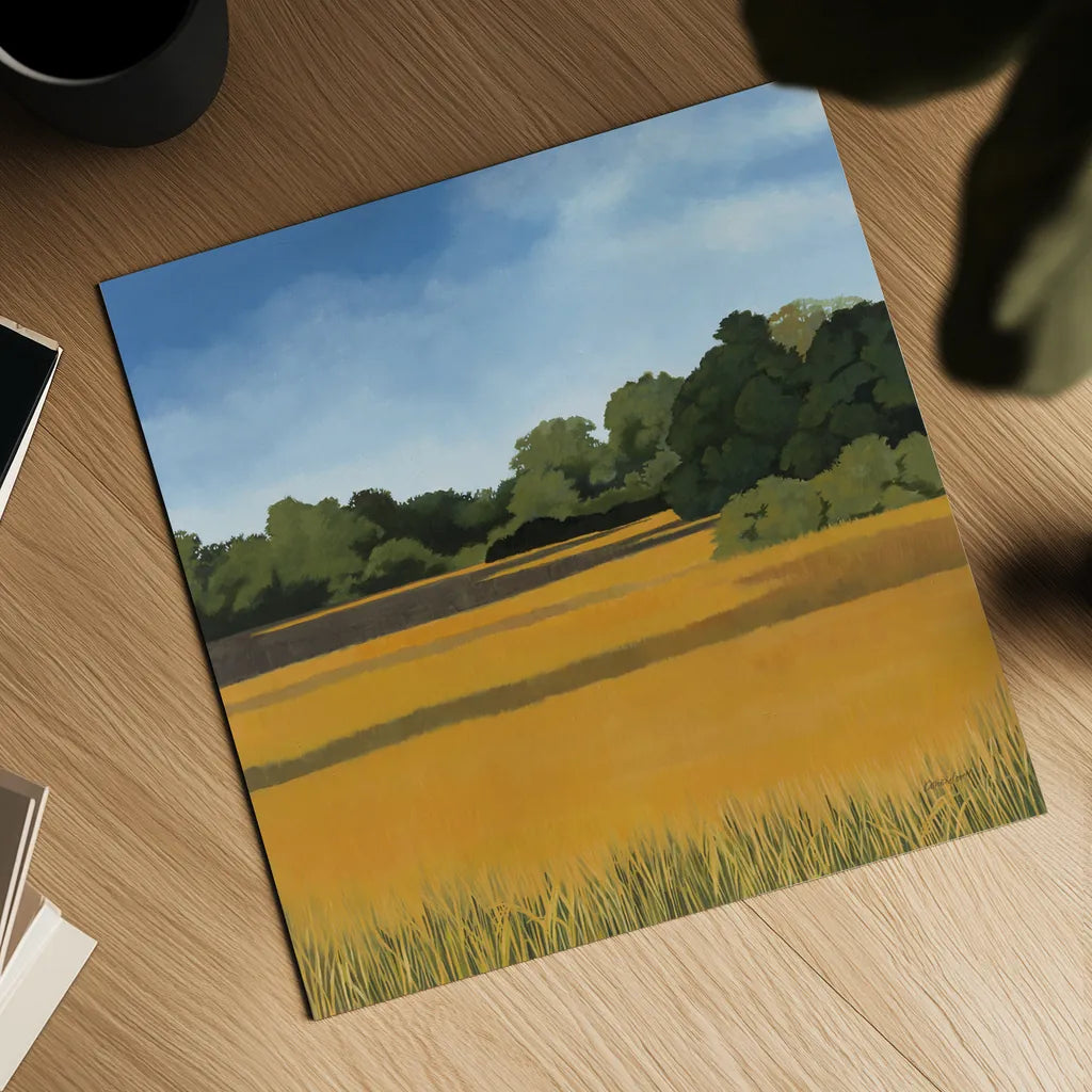 Across from Pond Bridge by Kathrine Lovell. Shown as a detailed flat fine art print, highlighting archival giclee quality. Available as an archival giclee rolled canvas, fine art paper, or poster print. SKU 58639a.