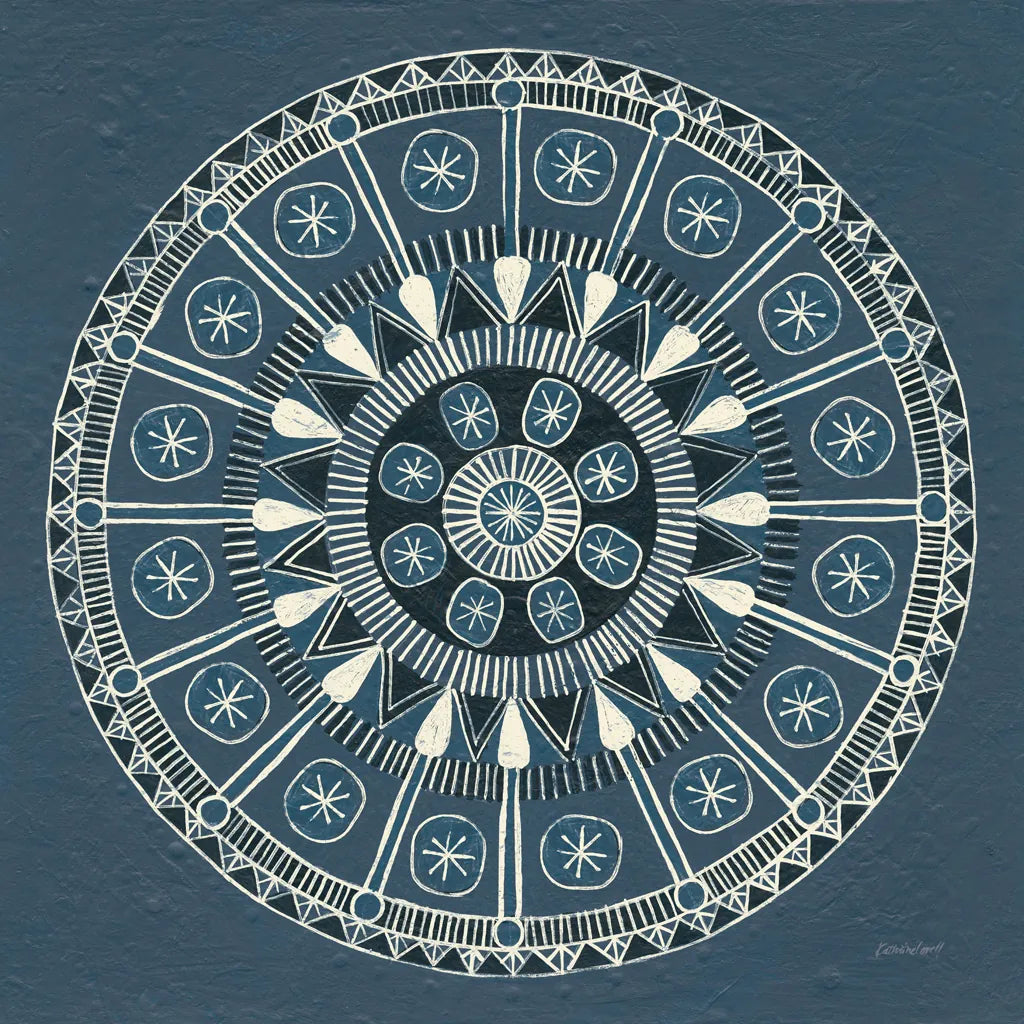 Adire III v2 Cream by Kathrine Lovell. SKU 41629a. Archival Giclee Fine art print for wall decor.