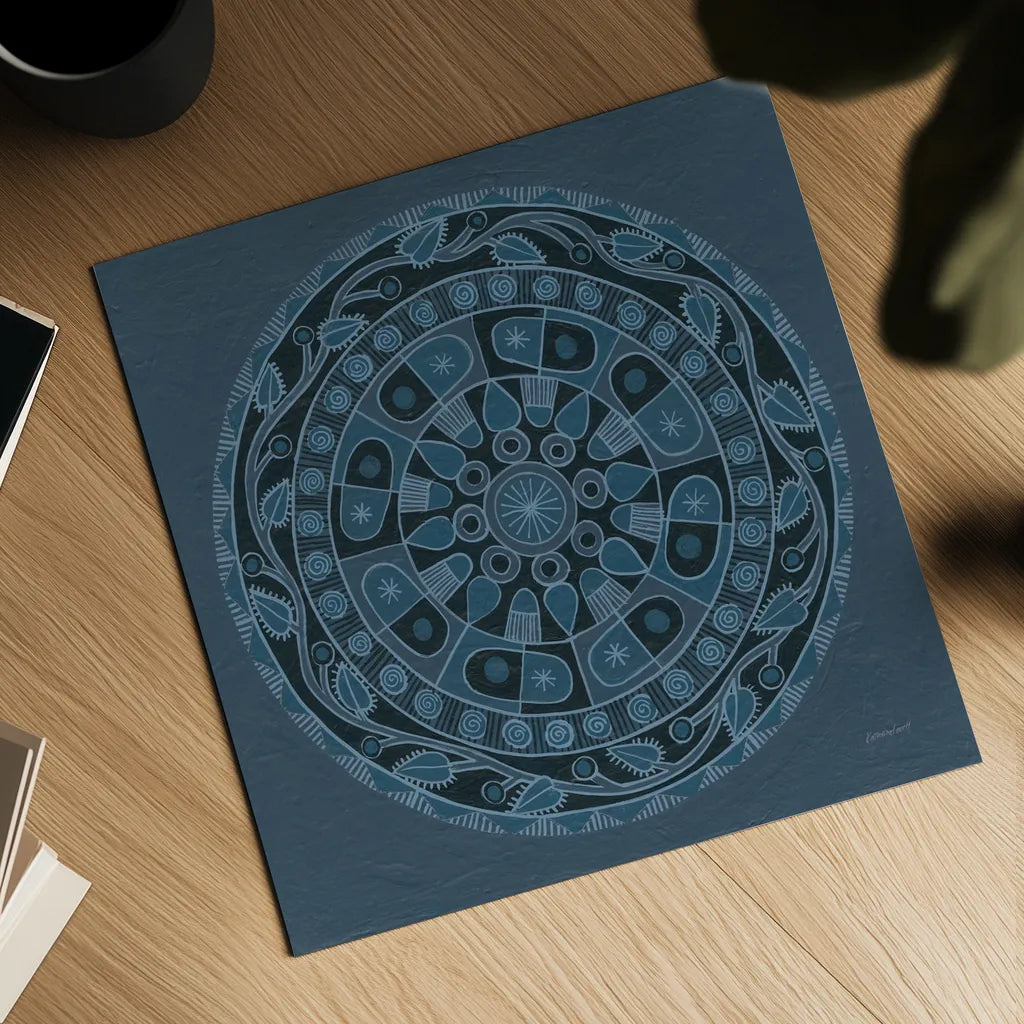 Adire IV by Kathrine Lovell. Shown as a detailed flat fine art print, highlighting archival giclee quality. Available as an archival giclee rolled canvas, fine art paper, or poster print. SKU 39400a.