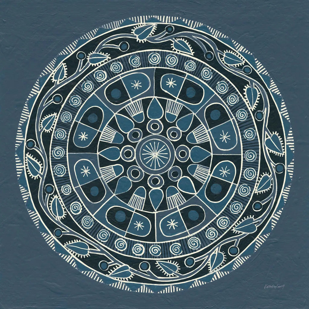 Adire IV Cream by Kathrine Lovell. SKU 41630a. Archival Giclee Fine art print for wall decor.