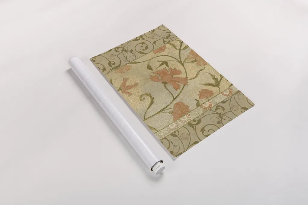 Antique Floral Vine by Kathrine Lovell. shown as a rolled paper print. Available as archival giclee rolled canvas, fine art paper, or poster print. SKU 9274i.