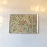Antique Floral Vine by Kathrine Lovell. shown as a paper print in a white frame. Available as a archival giclee rolled canvas, fine art paper, or poster print. SKU 9274i.