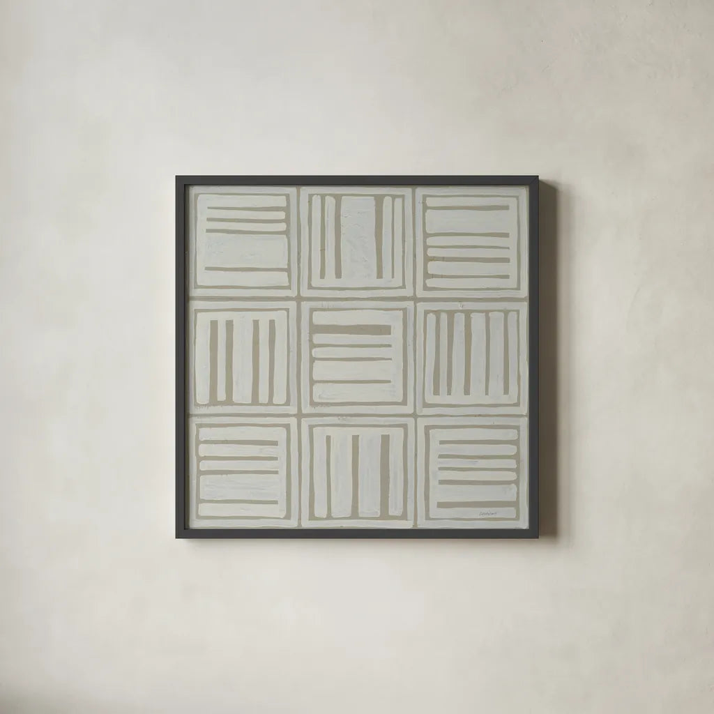 Bambala I by Kathrine Lovell. Shown in a sleek black glass frame for a contemporary gallery look. Available as an archival giclee rolled canvas, fine art paper, or poster print. SKU 30959a.