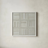 Bambala I by Kathrine Lovell. Shown in a crisp white glass frame for a clean and minimalist style. Available as an archival giclee rolled canvas, fine art paper, or poster print. SKU 30959a.
