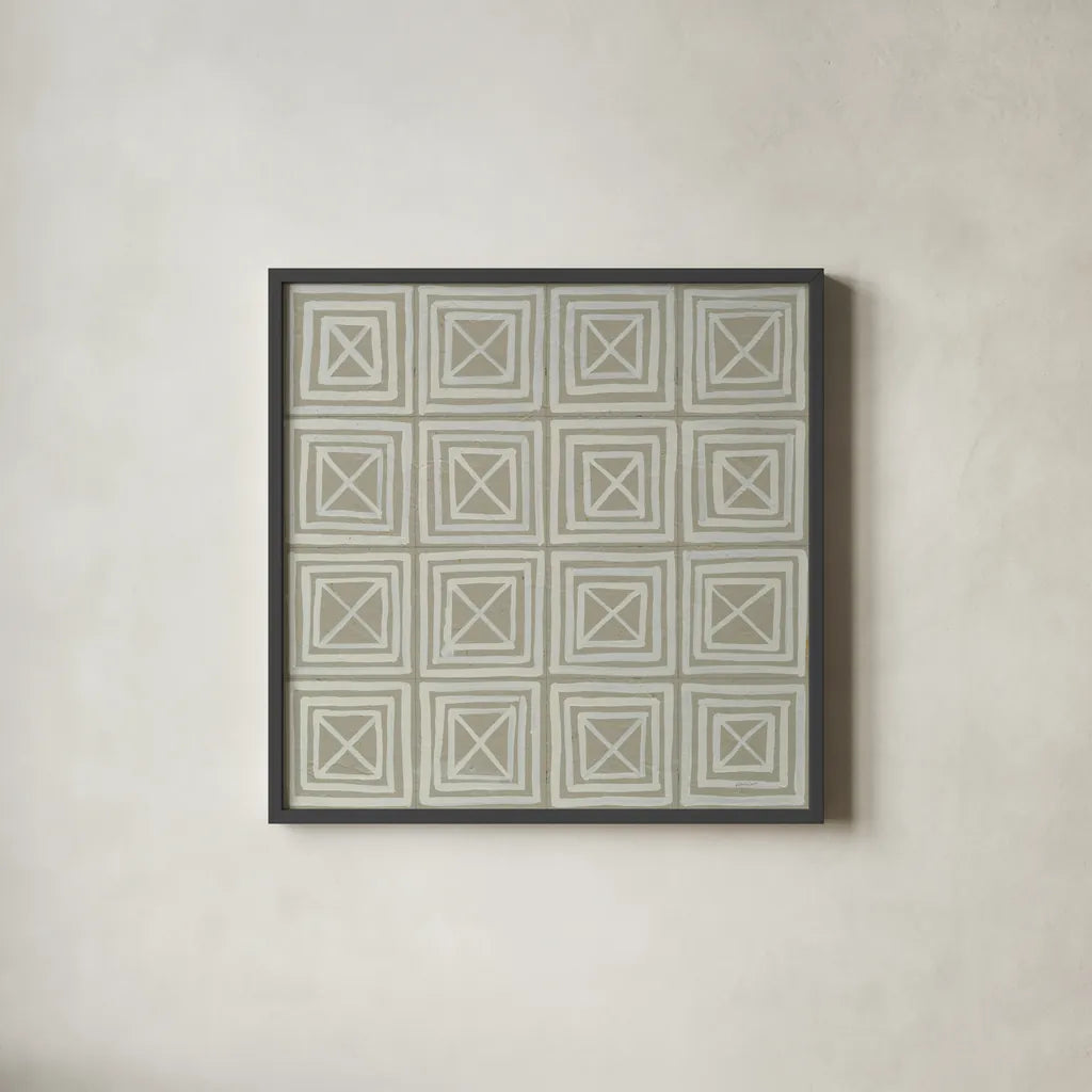 Bambala II by Kathrine Lovell. Shown in a sleek black glass frame for a contemporary gallery look. Available as an archival giclee rolled canvas, fine art paper, or poster print. SKU 30960a.