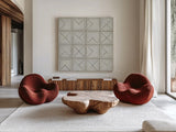 Bambala III by Kathrine Lovell. Shown as extra-large giant wall art in a modern living room. Available as an archival giclee rolled canvas, fine art paper, or poster print. SKU 30961a.