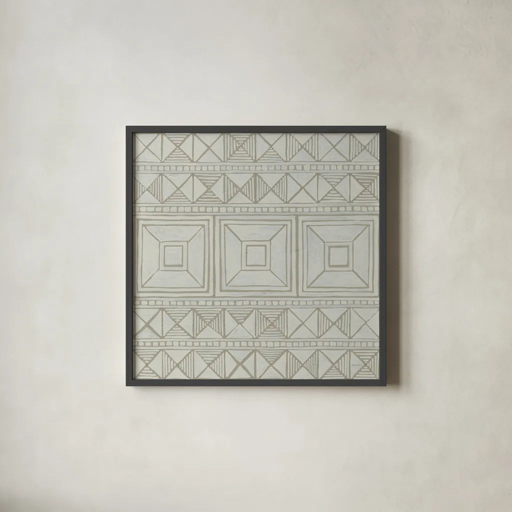 Bambala IV by Kathrine Lovell. Shown in a sleek black glass frame for a contemporary gallery look. Available as an archival giclee rolled canvas, fine art paper, or poster print. SKU 30962a.