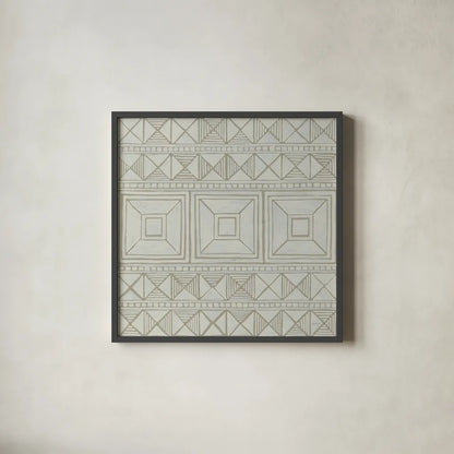 Bambala IV by Kathrine Lovell. Shown in a sleek black glass frame for a contemporary gallery look. Available as an archival giclee rolled canvas, fine art paper, or poster print. SKU 30962a.