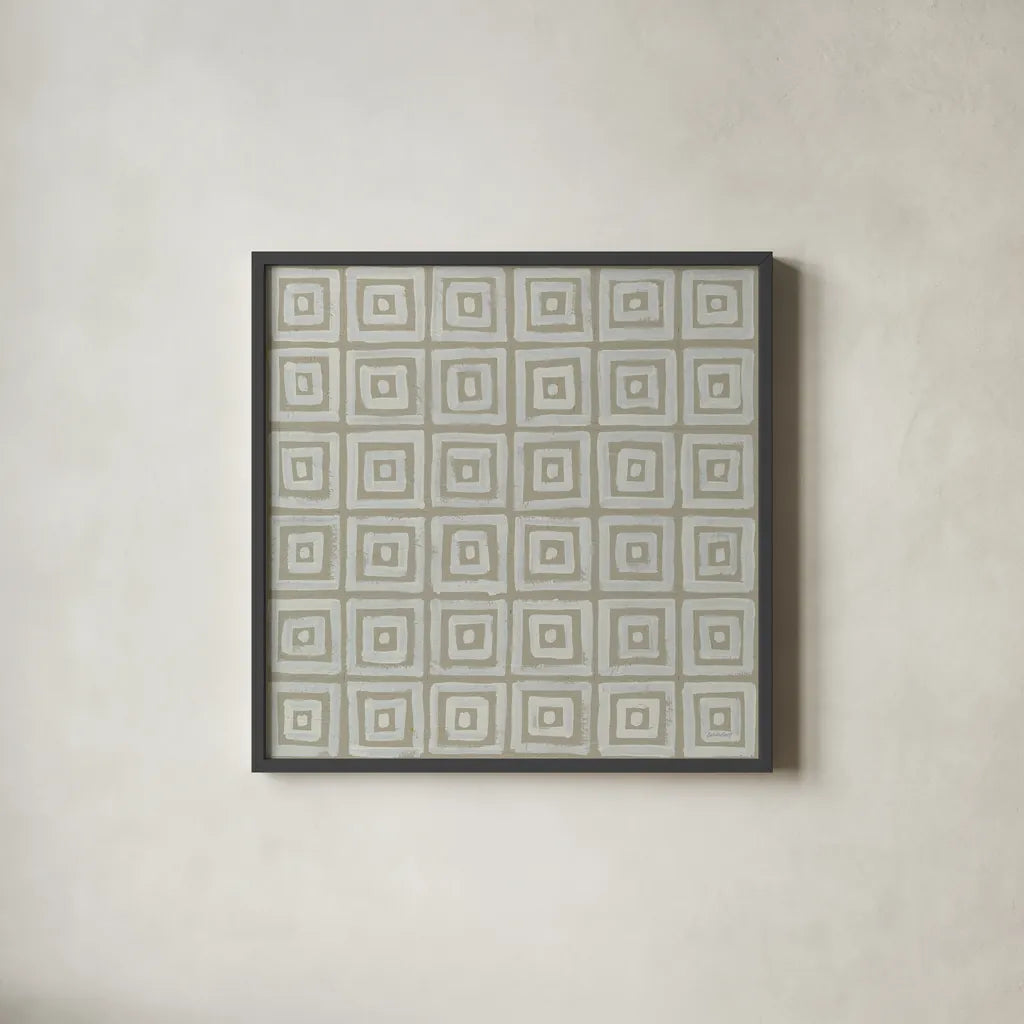 Bambala V by Kathrine Lovell. Shown in a sleek black glass frame for a contemporary gallery look. Available as an archival giclee rolled canvas, fine art paper, or poster print. SKU 30963a.