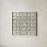 Bambala V by Kathrine Lovell. Shown in a crisp white glass frame for a clean and minimalist style. Available as an archival giclee rolled canvas, fine art paper, or poster print. SKU 30963a.