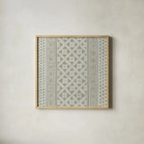 Bambala VI by Kathrine Lovell. Shown in a natural wood glass frame for a timeless modern aesthetic. Available as an archival giclee rolled canvas, fine art paper, or poster print. SKU 30964a.