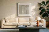 Bambala VI by Kathrine Lovell. Displayed in a glass frame with matte in a clean modern living room. Available as an archival giclee rolled canvas, fine art paper, or poster print. SKU 30964a.
