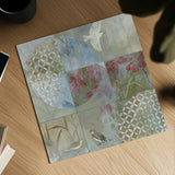 Bird Abstract by Kathrine Lovell. Shown as a detailed flat fine art print, highlighting archival giclee quality. Available as an archival giclee rolled canvas, fine art paper, or poster print. SKU 42546a.