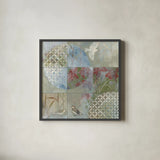 Bird Abstract by Kathrine Lovell. Shown in a sleek black glass frame for a contemporary gallery look. Available as an archival giclee rolled canvas, fine art paper, or poster print. SKU 42546a.