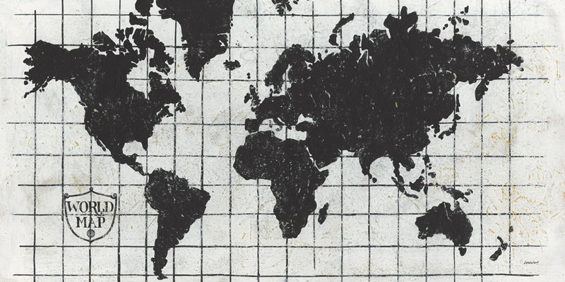 Black Gild World Map I Crest by Kathrine Lovell