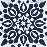Blue and White Tile IV by Kathrine Lovell. SKU 59161a. Archival Giclee Fine art print for wall decor.