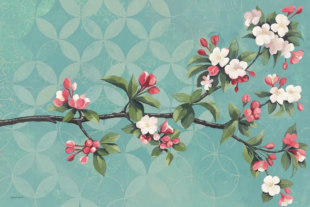 Cherry Blossoms by Kathrine Lovell. SKU 22608i. Archival Giclee Fine art print for wall decor.