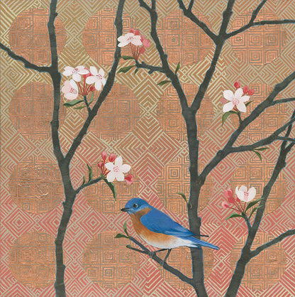 Cherry Blossoms I by Kathrine Lovell. SKU 24338a. Archival Giclee Fine art print for wall decor.