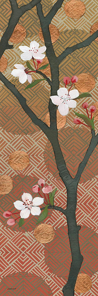 Cherry Blossoms Panel II Crop by Kathrine Lovell
