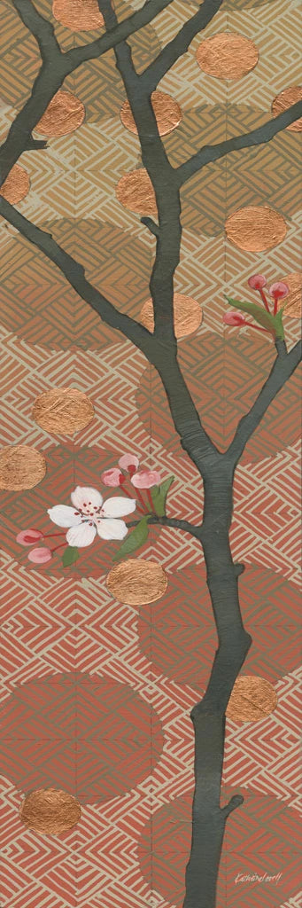 Cherry Blossoms Panel II One Blossom by Kathrine Lovell