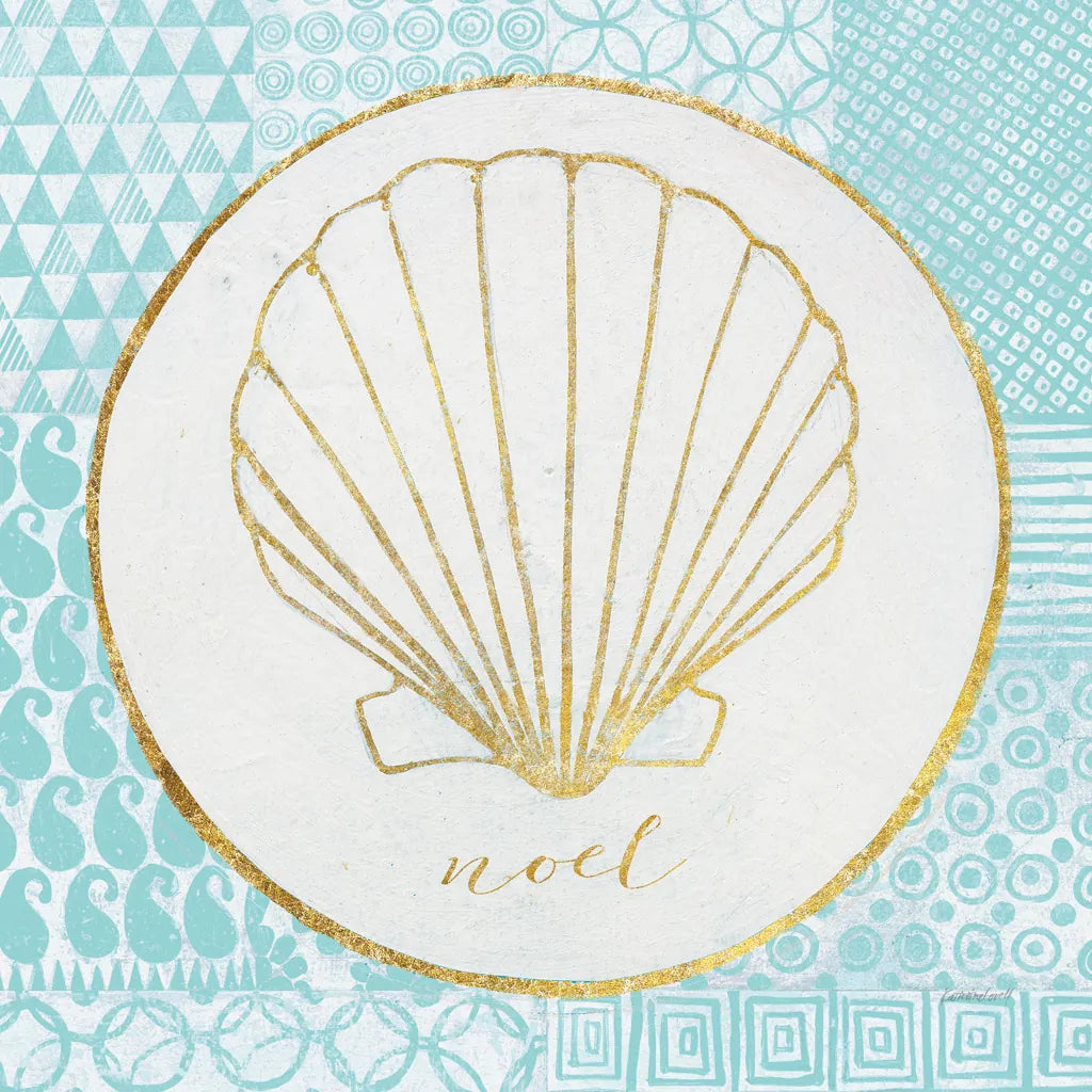 Christmas Shells II by Kathrine Lovell. SKU 57896a. Archival Giclee Fine art print for wall decor.