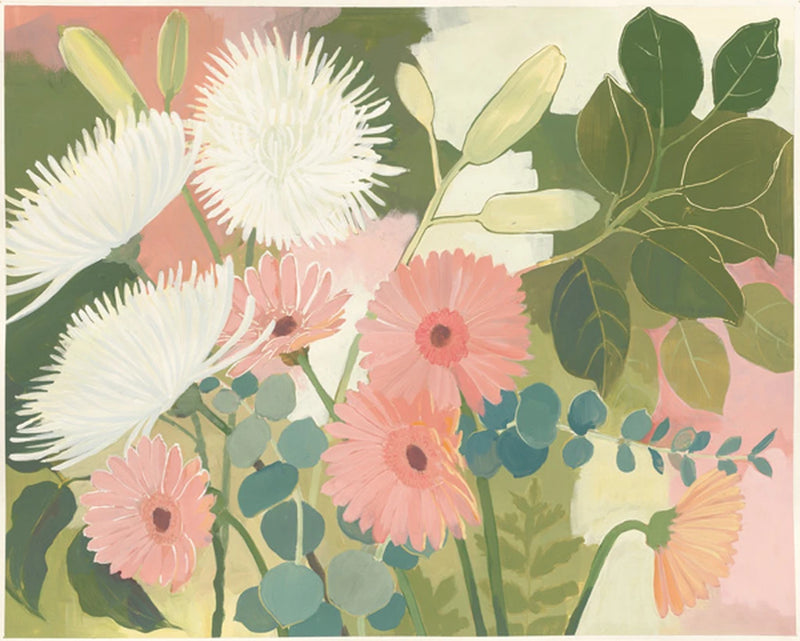 Chrysanthemums and Daisies I by Kathrine Lovell