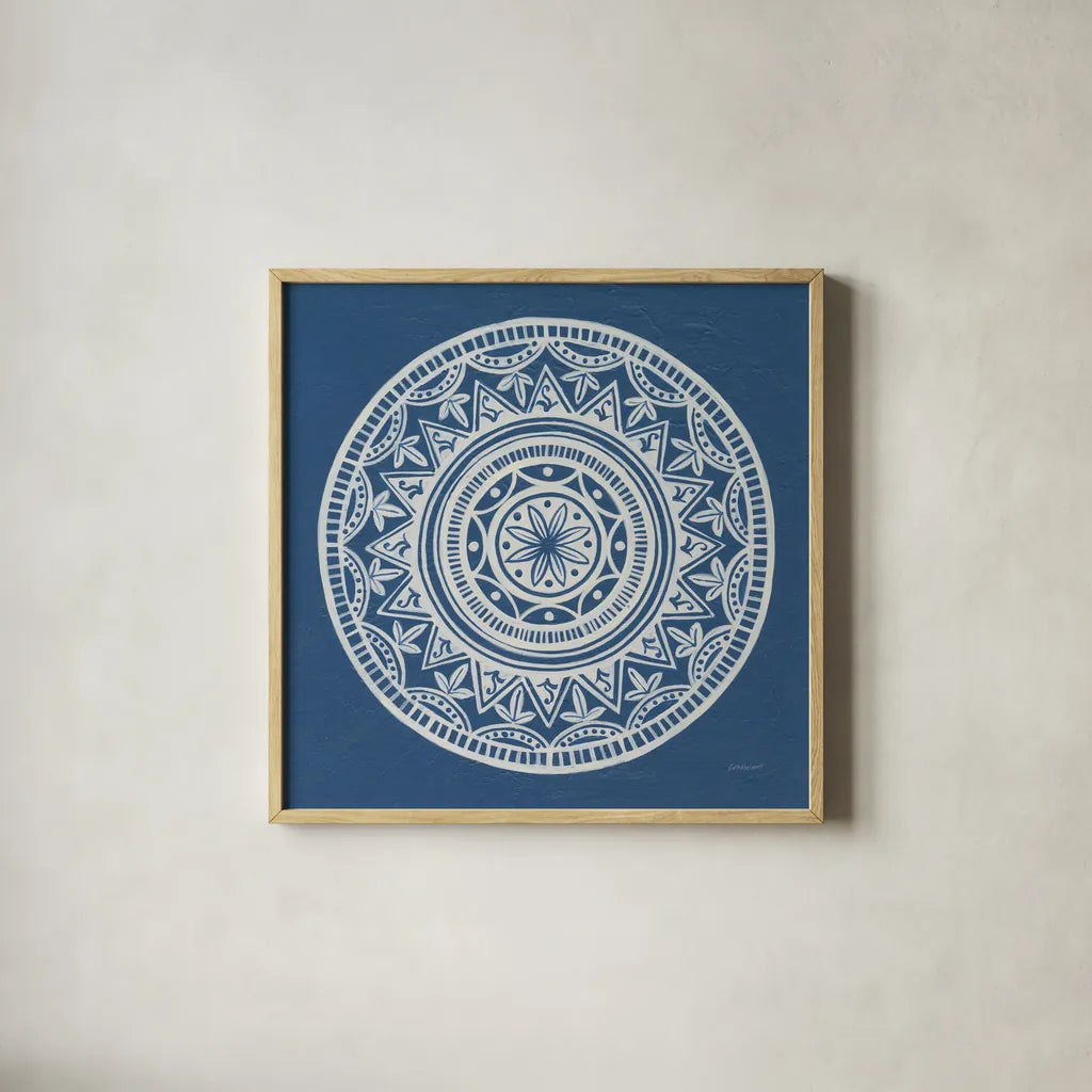Circle Designs IV by Kathrine Lovell. Shown in a natural wood glass frame for a timeless modern aesthetic. Available as an archival giclee rolled canvas, fine art paper, or poster print. SKU 32448a.