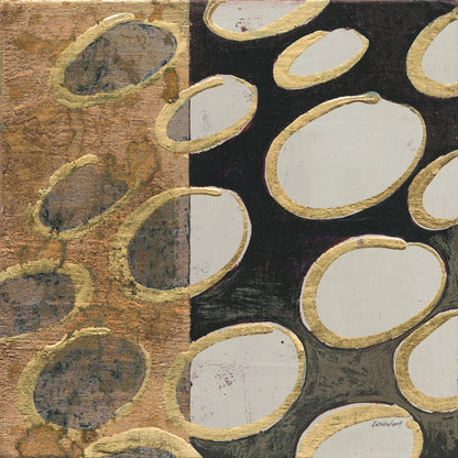 Copper Circles I Taupe by Kathrine Lovell. SKU 43440a. Archival Giclee Fine art print for wall decor.