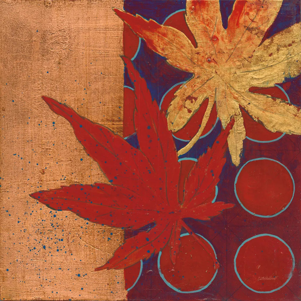 Copper Circles III by Kathrine Lovell. SKU 22431a. Archival Giclee Fine art print for wall decor.