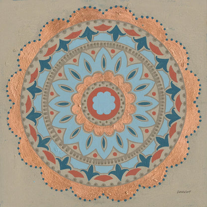 Copper Mandala I by Kathrine Lovell. SKU 24670a. Archival Giclee Fine art print for wall decor.