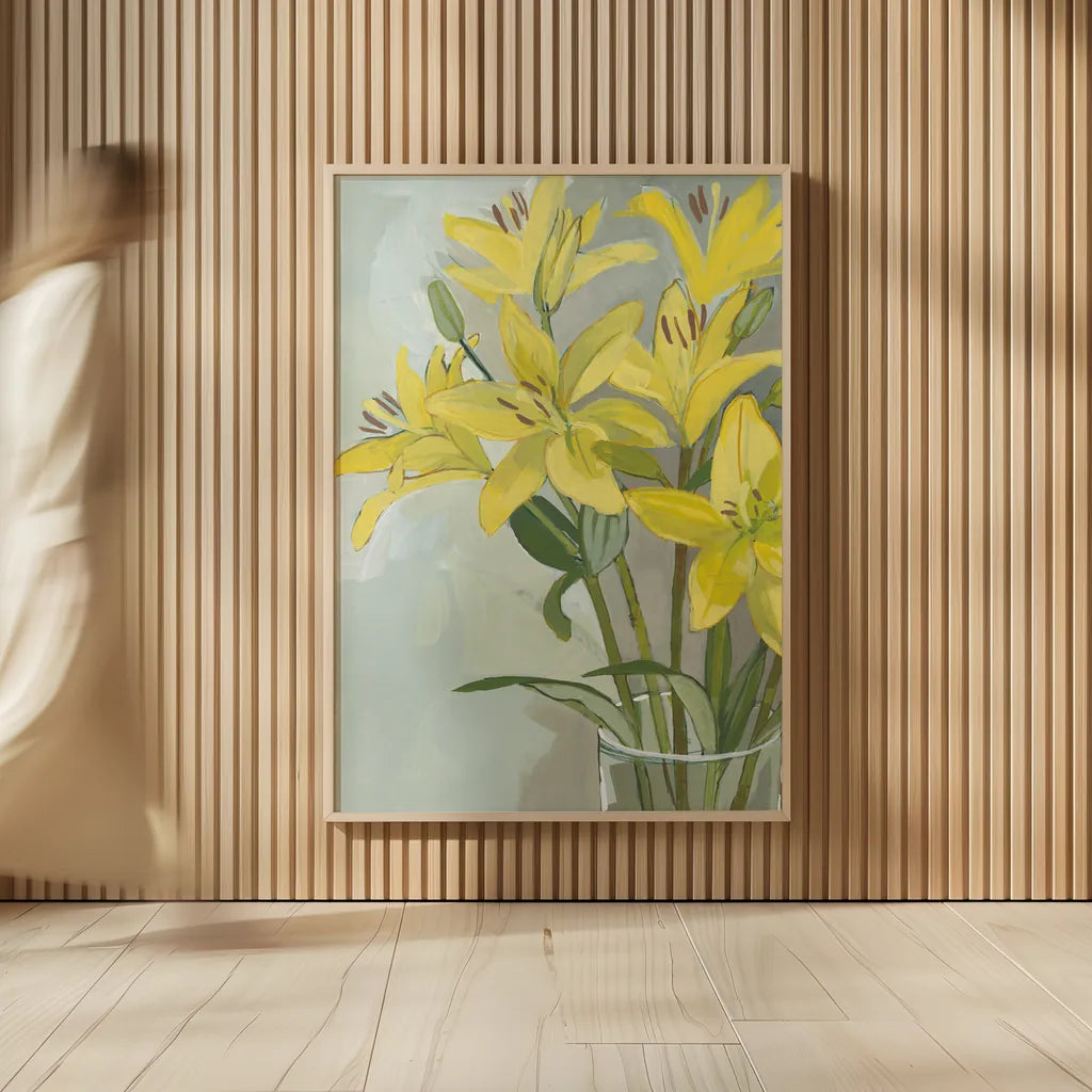 Cut Flowers I by Kathrine Lovell. shown as over sized large wall art. Available as an archival giclee rolled canvas, fine art paper, or poster print. SKU 14742h.