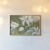 Cut Flowers II by Kathrine Lovell. shown as a paper print in a natural frame. Available as a archival giclee rolled canvas, fine art paper, or poster print. SKU 22761i.
